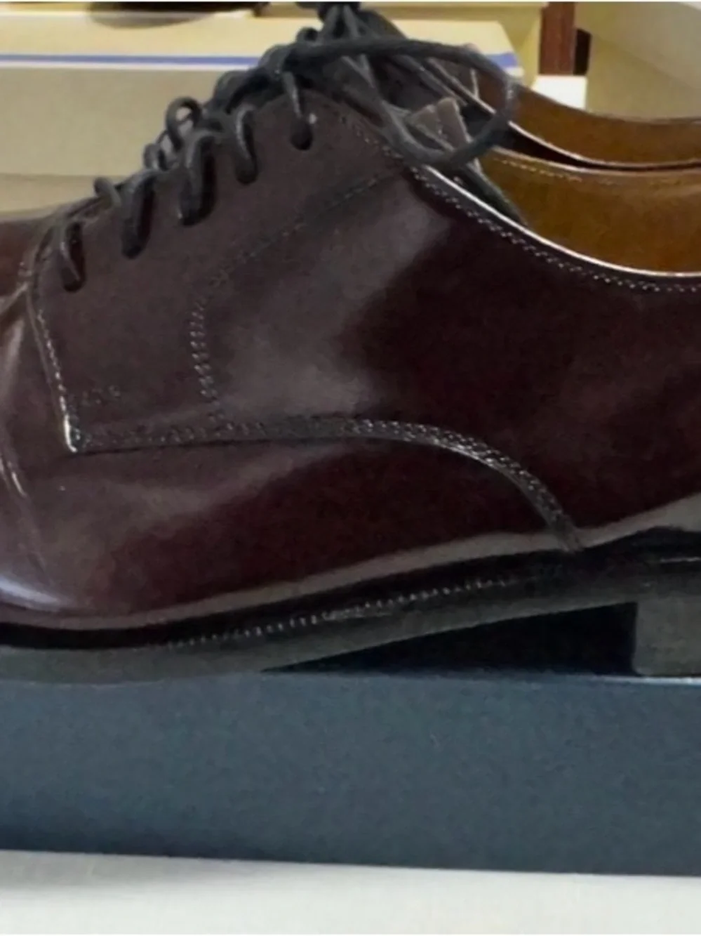 Cole Haan Caldwell 08331 Burgundy Leather Cap Toe Oxfords Men’s 9D